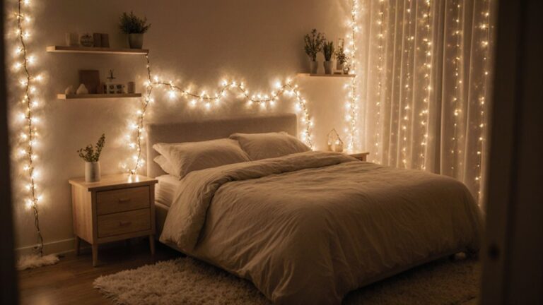12 fairy light bedroom ideas