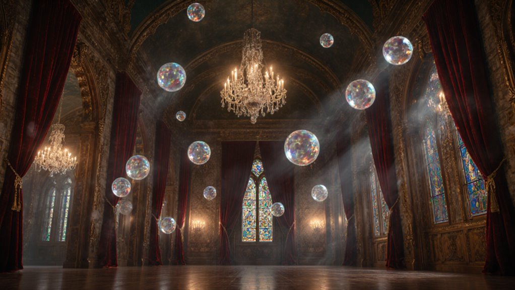 15 magical rooms with floating lights