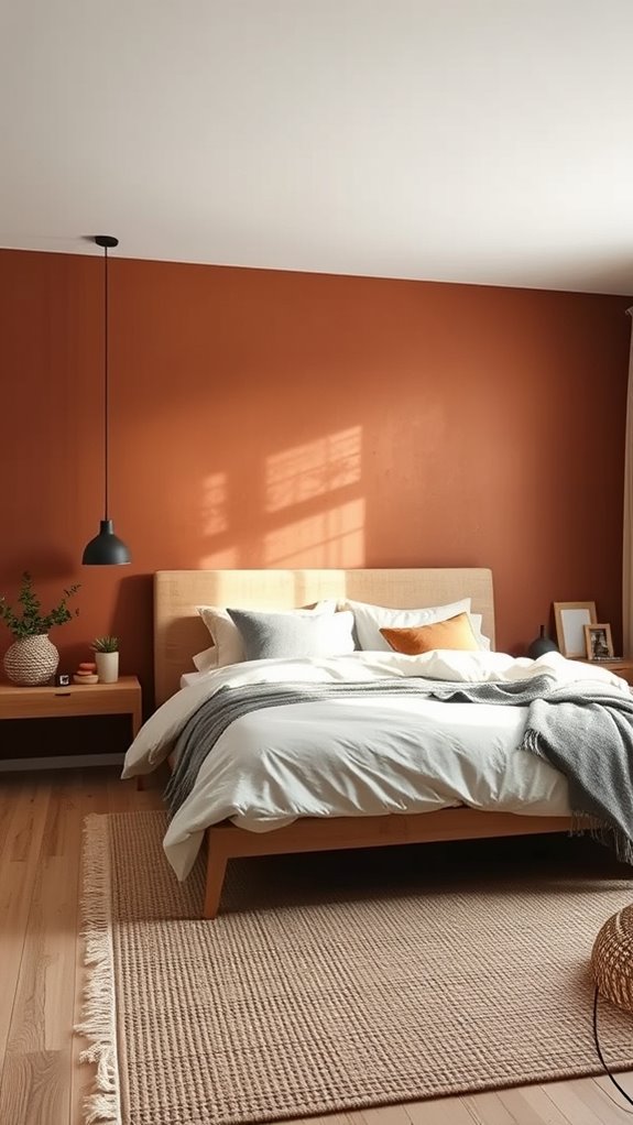 accent wall grounds bedroom palette