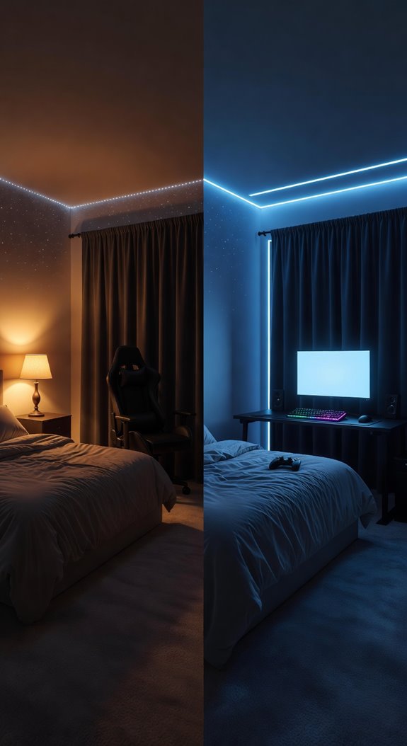 adaptive lighting for gaming and relaxation