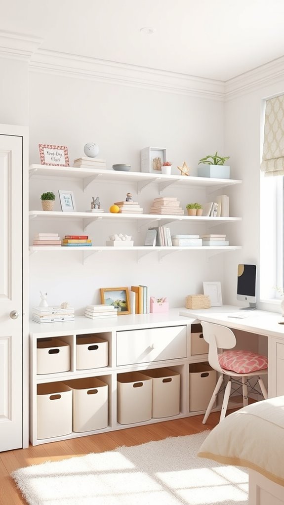 adjustable wall mounted shelving system