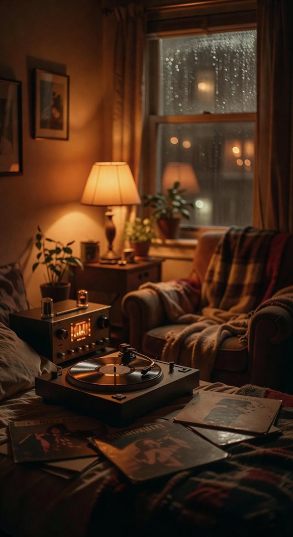 amber lights vinyl rhythm warm patina