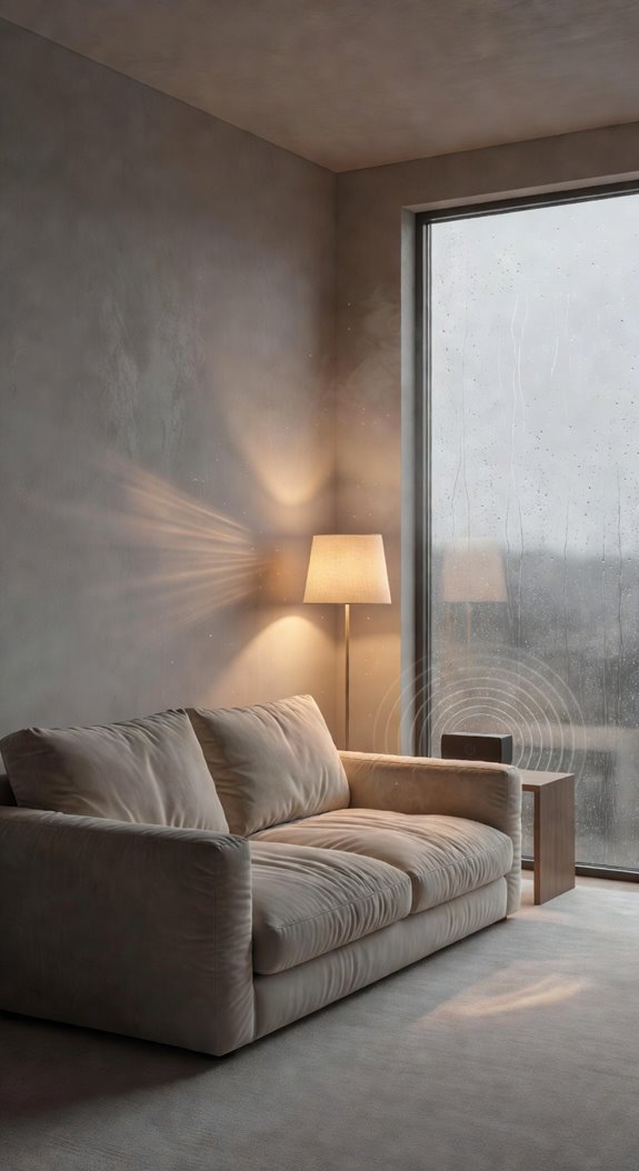 ambient sounds create calming sanctuary ambiance