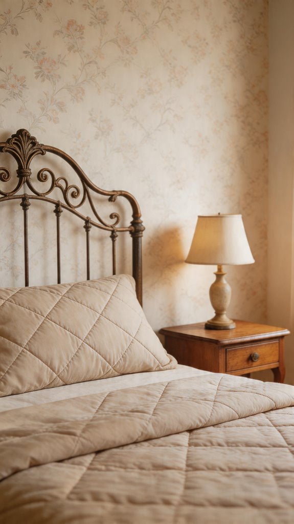 antique wrought iron bedframe