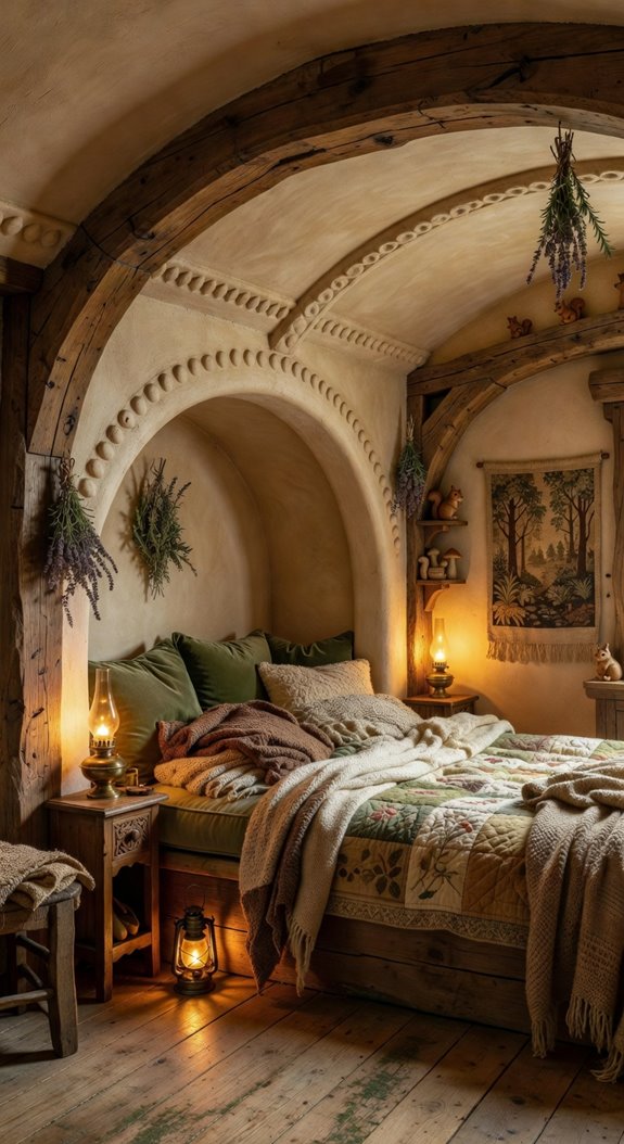 arched ceilings vaulted alcoves