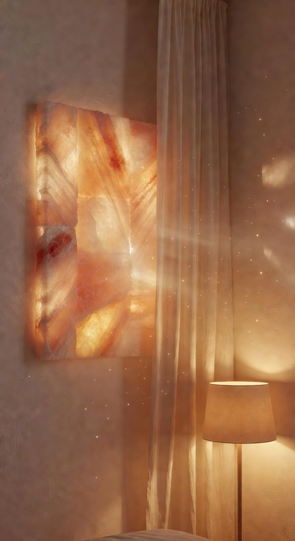 backlit salt panels illuminate ambience