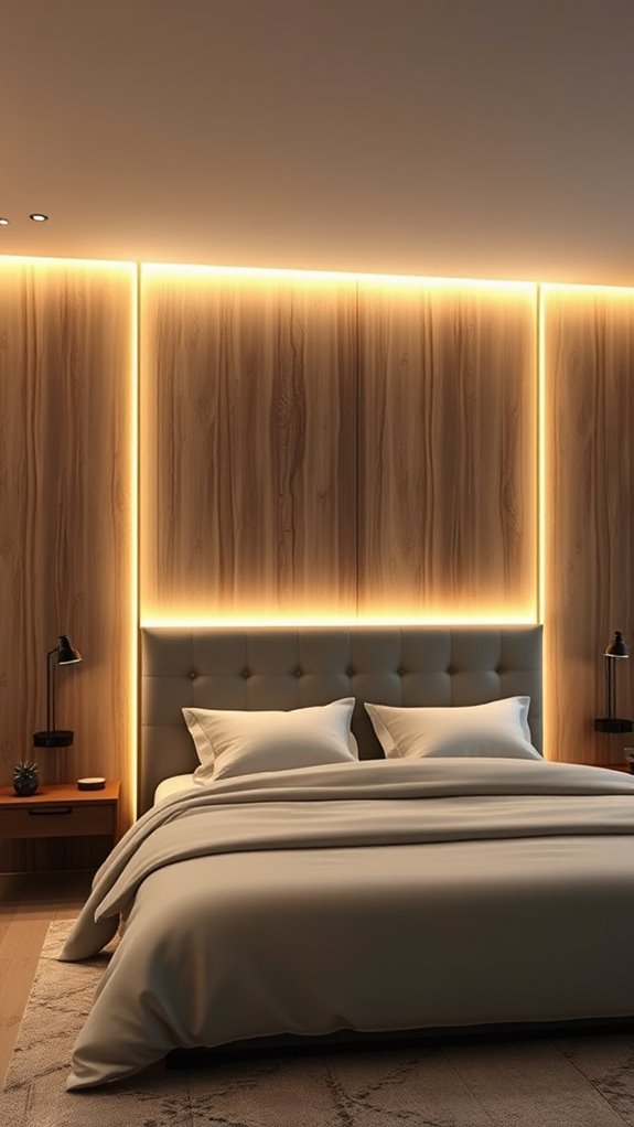 backlit walls create dimensional drama