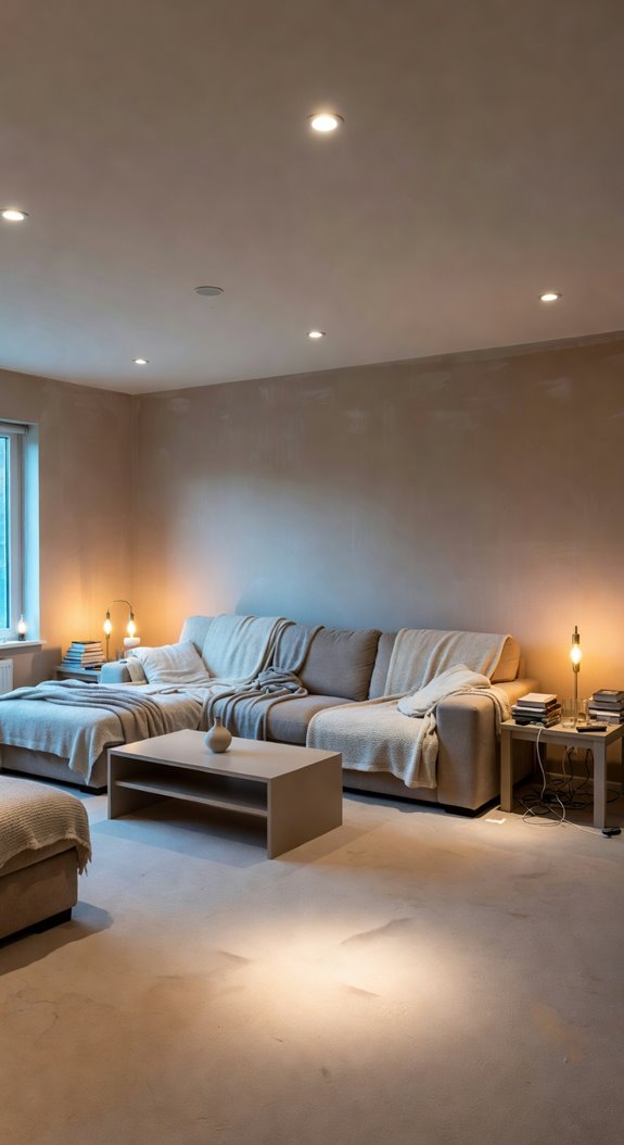 balanced soft and distributed lighting