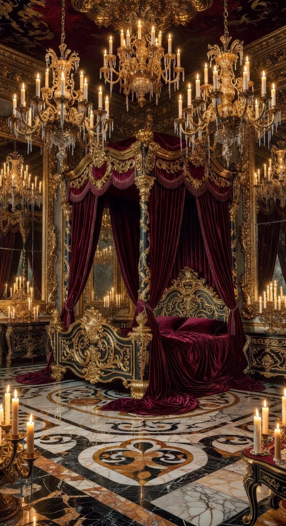 baroque gilded opulent bedroom