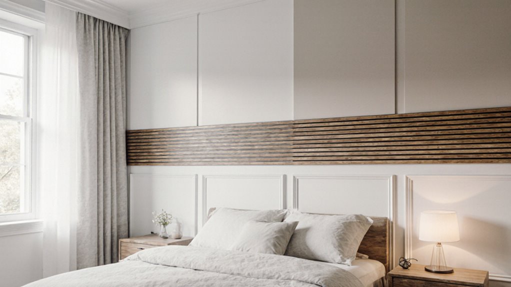 bedroom accent wall ideas paint to paneling