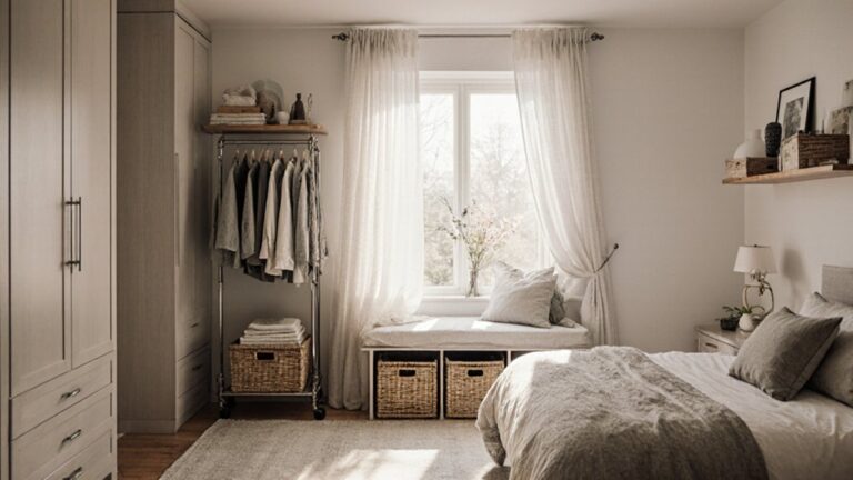 bedroom storage ideas for rooms without built in closet