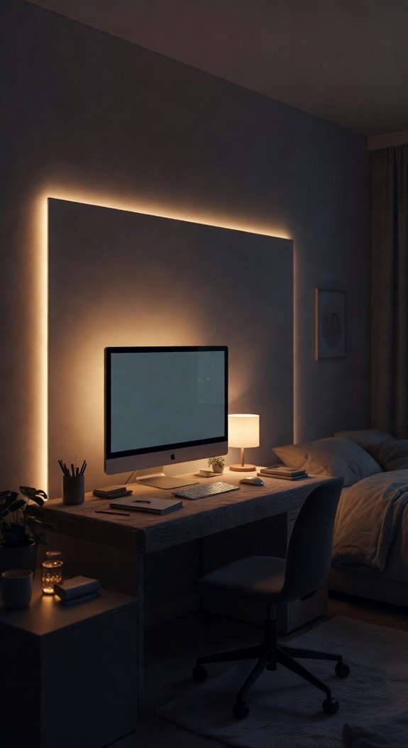 bias lighting dim warm temps