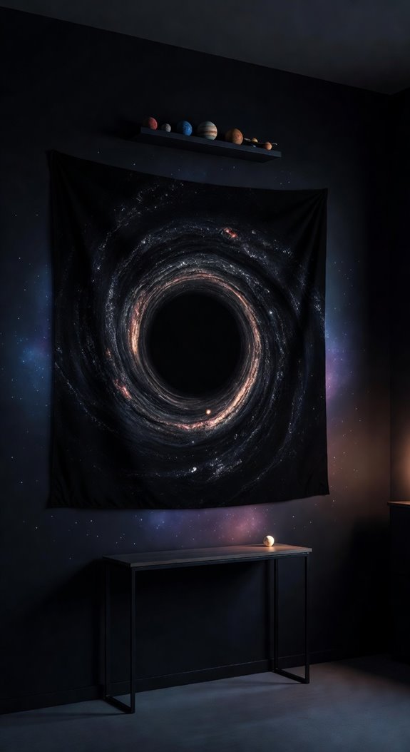 black hole tapestry transforms walls