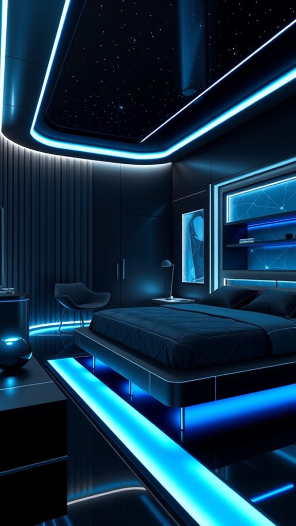 black silver cyan cosmic identity