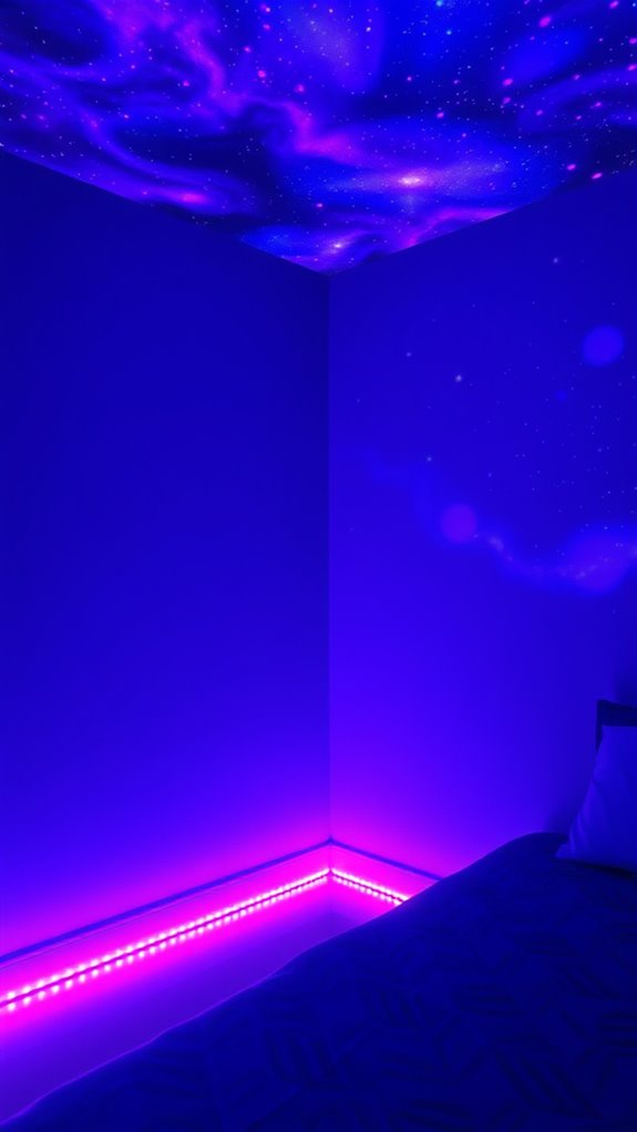 blacklight galaxy projection layering synergy