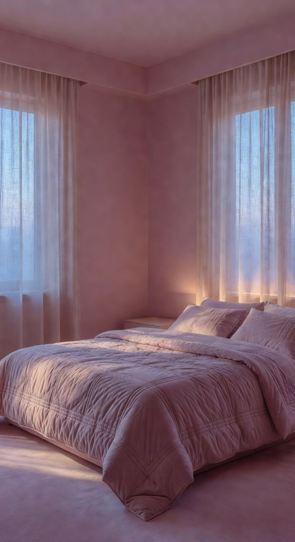 blush mauve linen glow