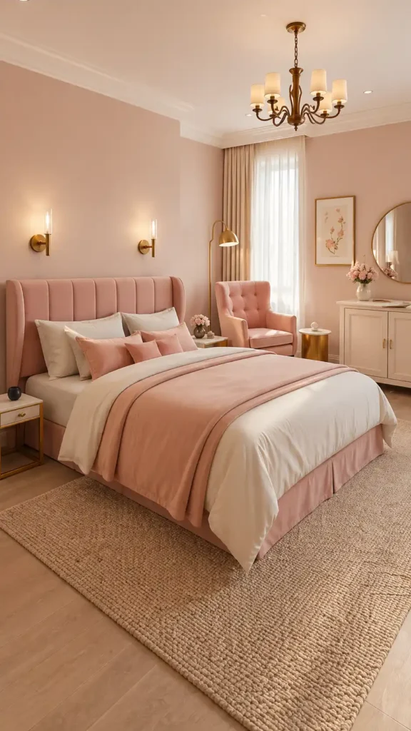 blush pink brass sophistication
