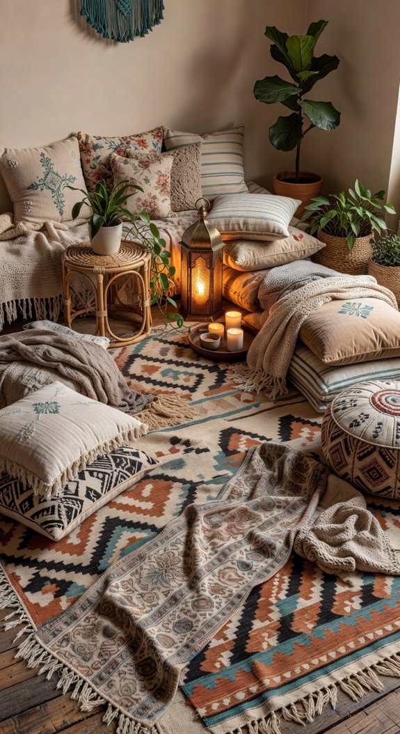 bohemian floors textures patterns layers
