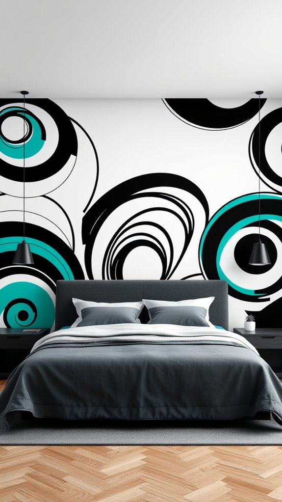 bold abstract wallpaper focal point