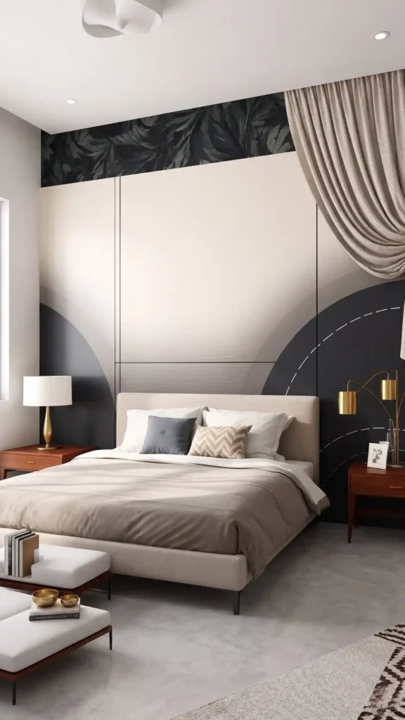 bold jewel toned headboard alternative
