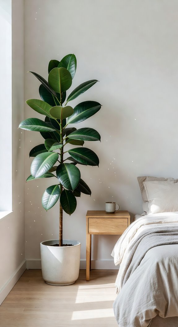 bold low maintenance rubber plant