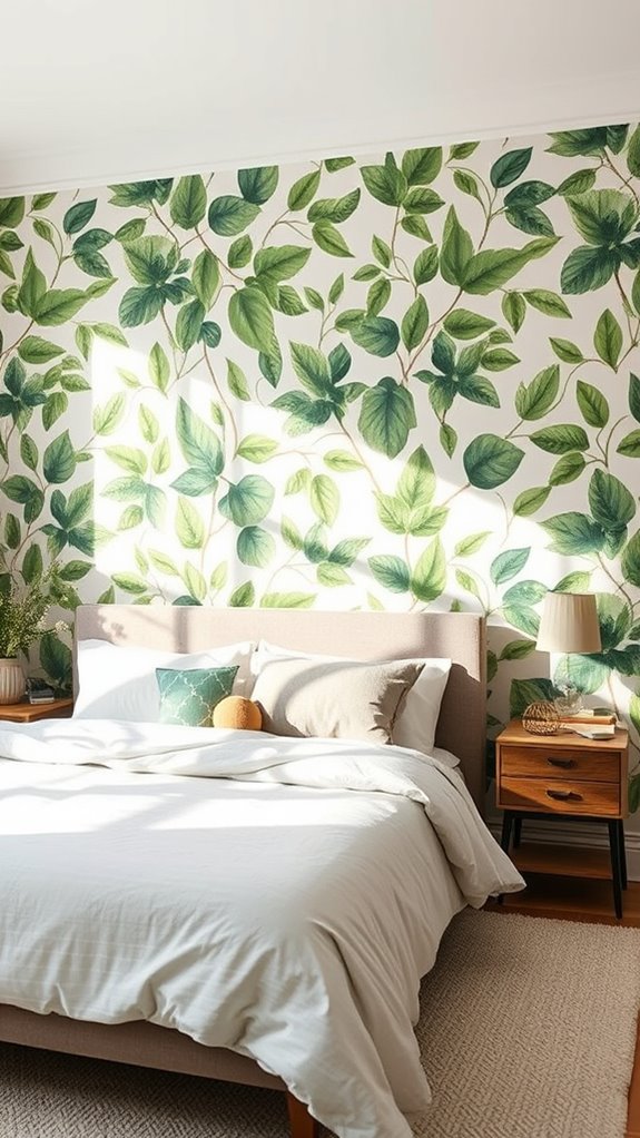 botanical wallpaper for calm