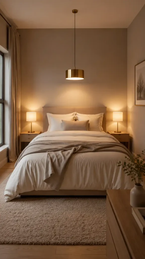 brushed brass matte black lighting