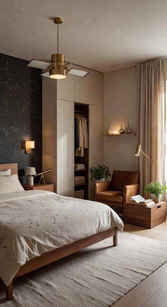 brushed metal solid wood linen