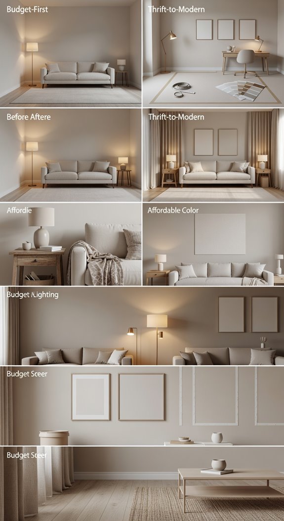 budget first chill room essentials lighting neutral palette