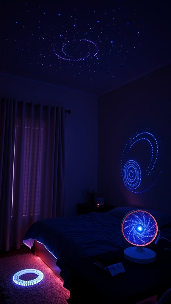 budget galaxy room led setup