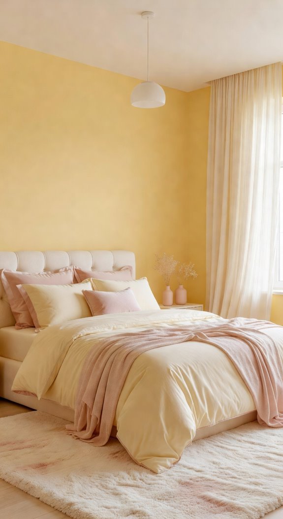 butter yellow walls warm glow