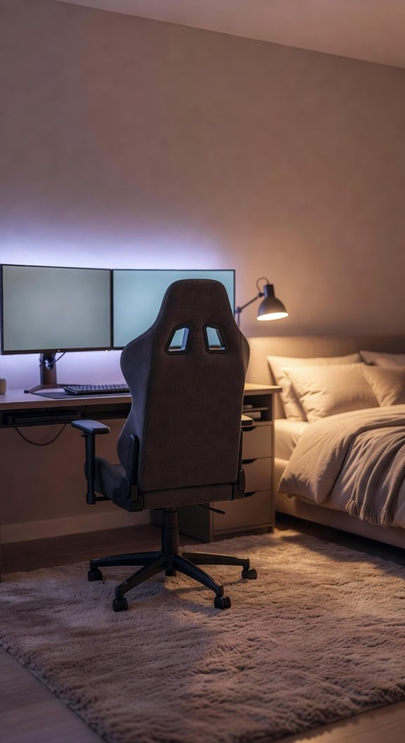 cable management eye level monitors
