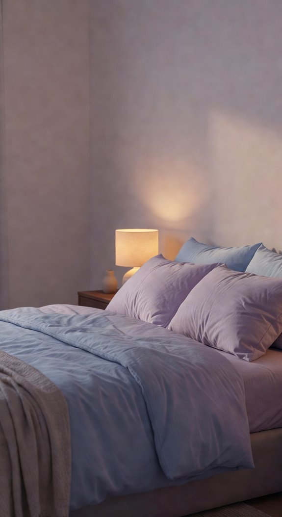 calming cool tones promote sleep