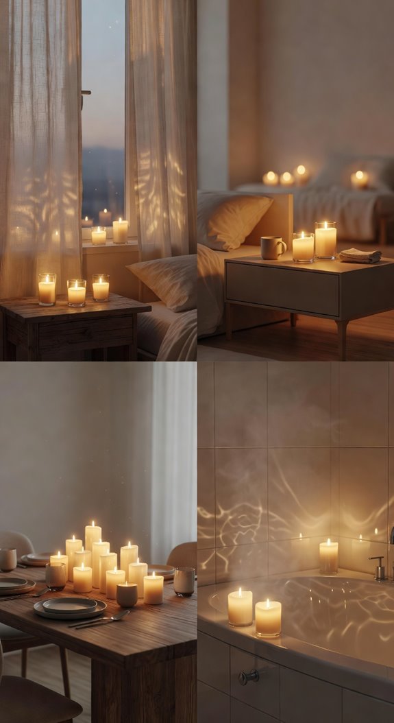 candle glow flameless warmth