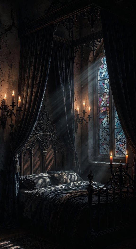 candlelit gothic sconces ambiance
