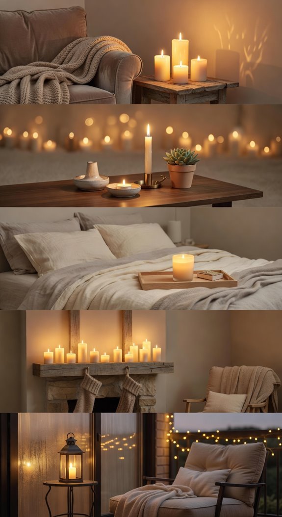 candlelit warmth with subtle ambience
