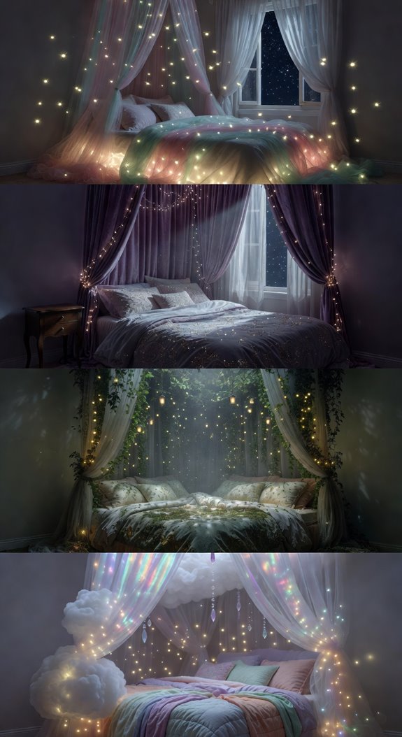 canopy bed ethereal light magic