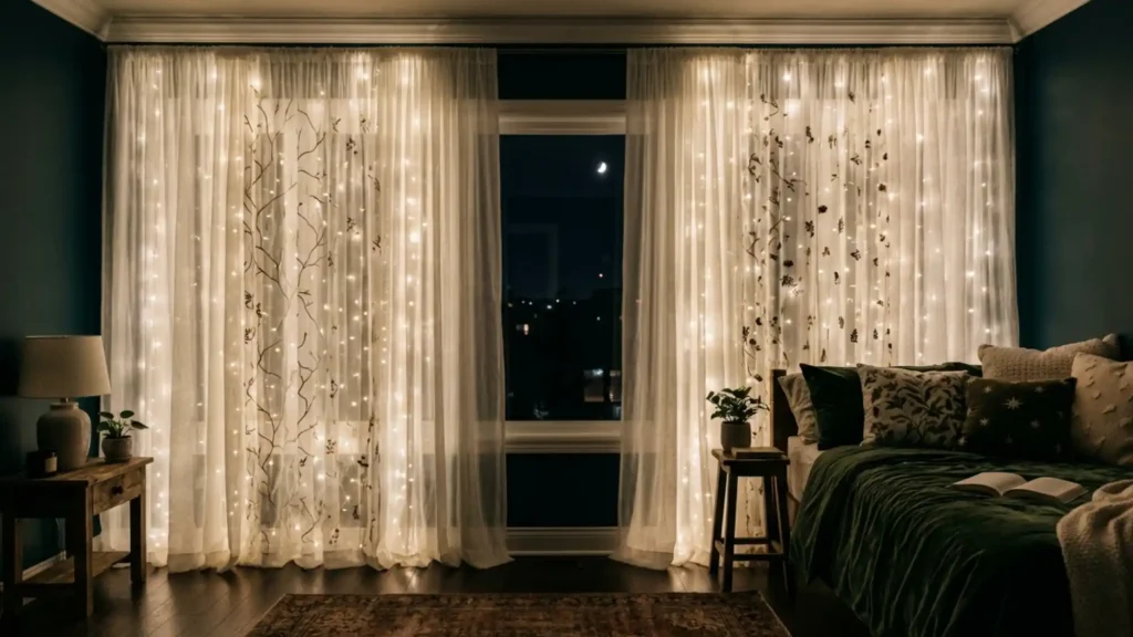 ceiling to floor sheer curtains