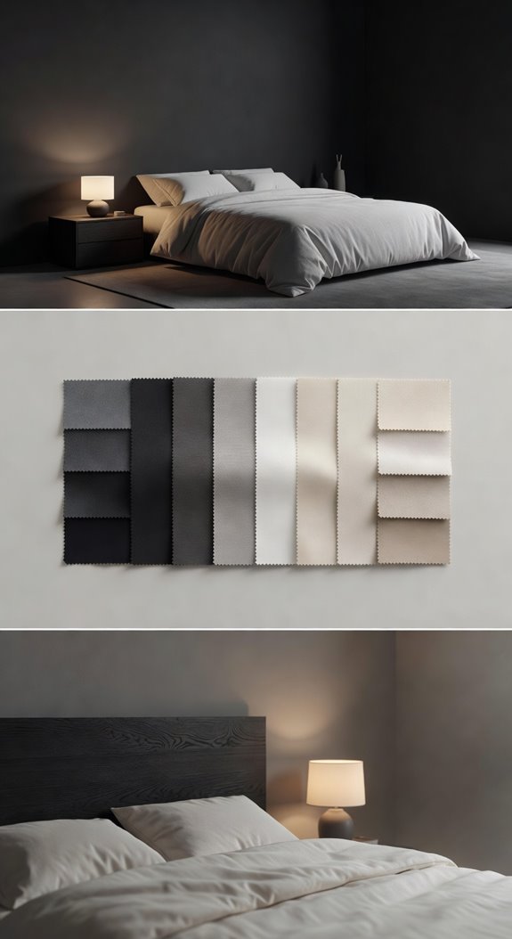 charcoal accent warm white rest