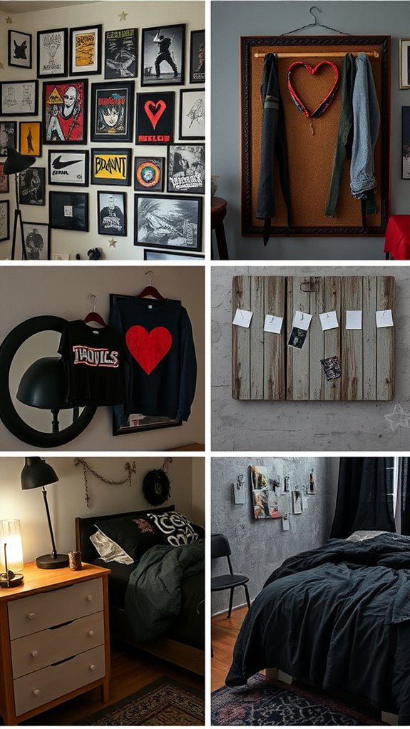 charcoal walls thrifted grunge sanctuary