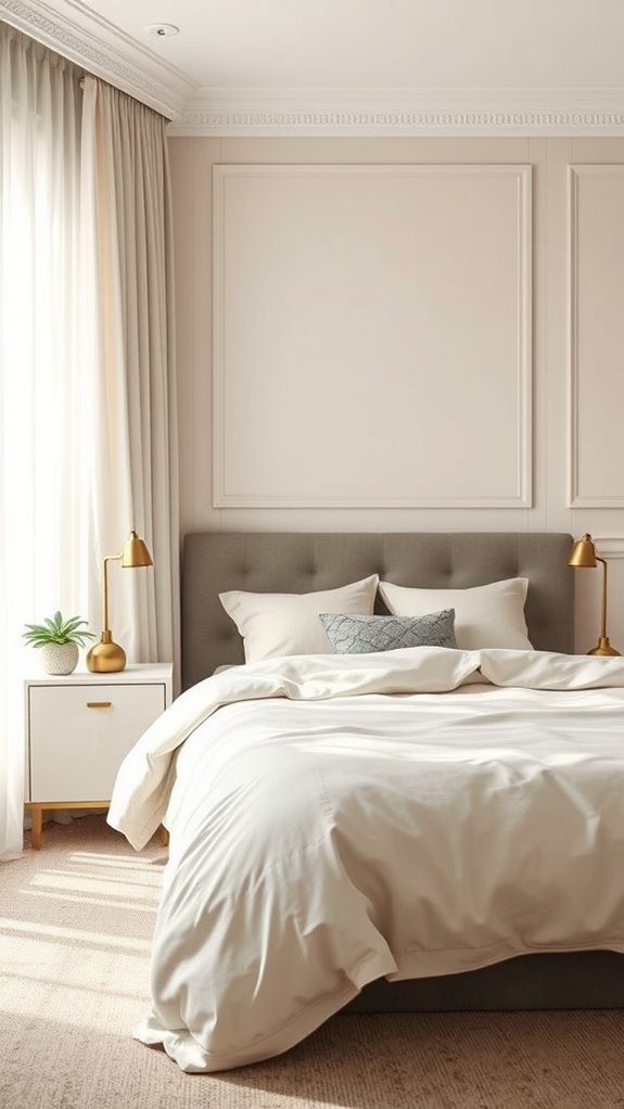 cohesive neutral palette with accents