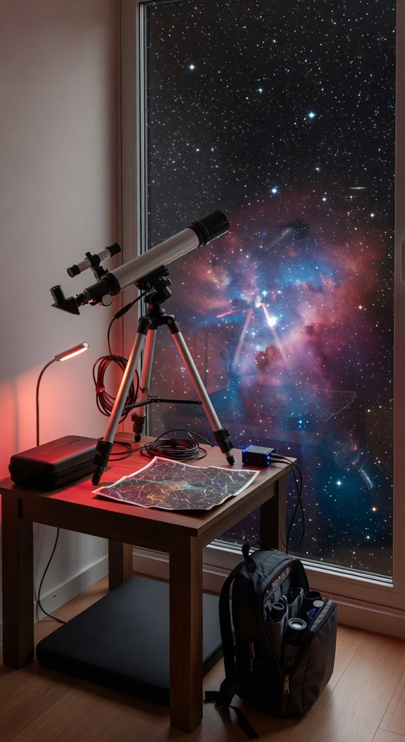 compact telescope for fixed spots