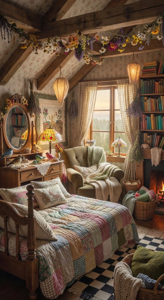 cottage core with earthy coziness