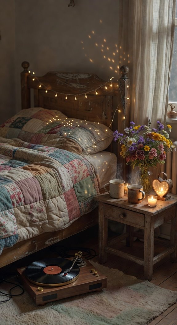cottagecore lo fi bedroom ambiance