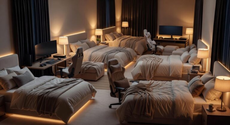 cozy gaming and streaming bedrooms