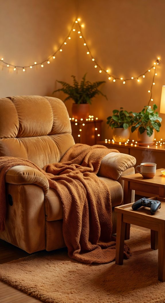 cozy gaming break nook