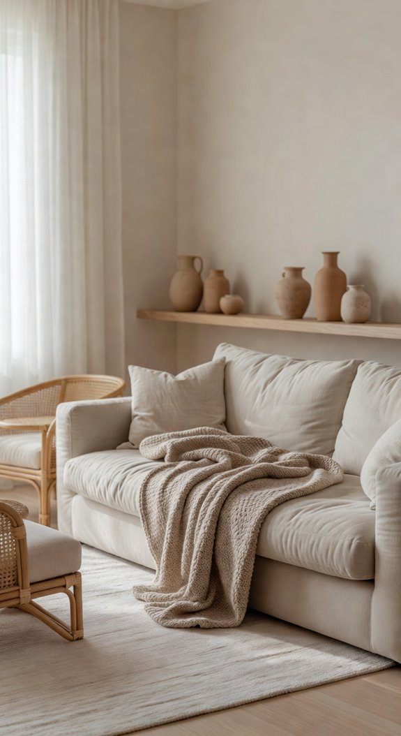 cream natural wood soft textures light