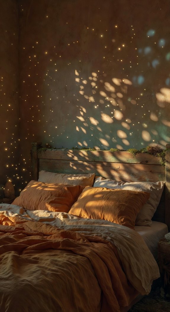 dappled warm layered lighting