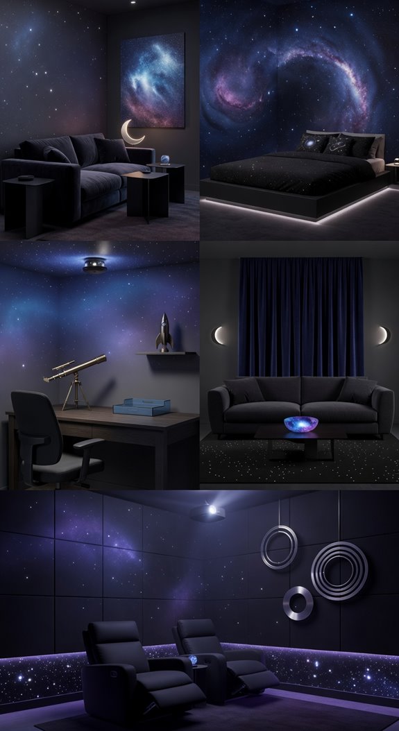dark charcoal furniture space accents