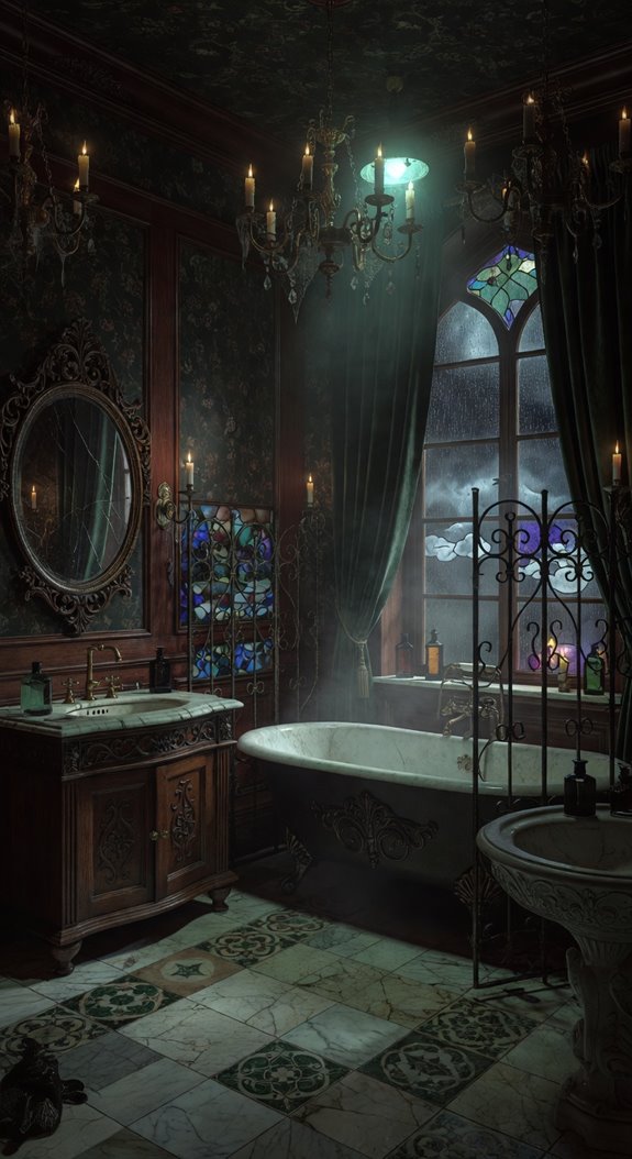 dark clawfoot tub velvet bronze